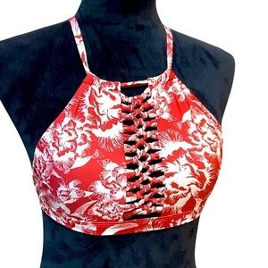 Damsel floral high neck bikini top